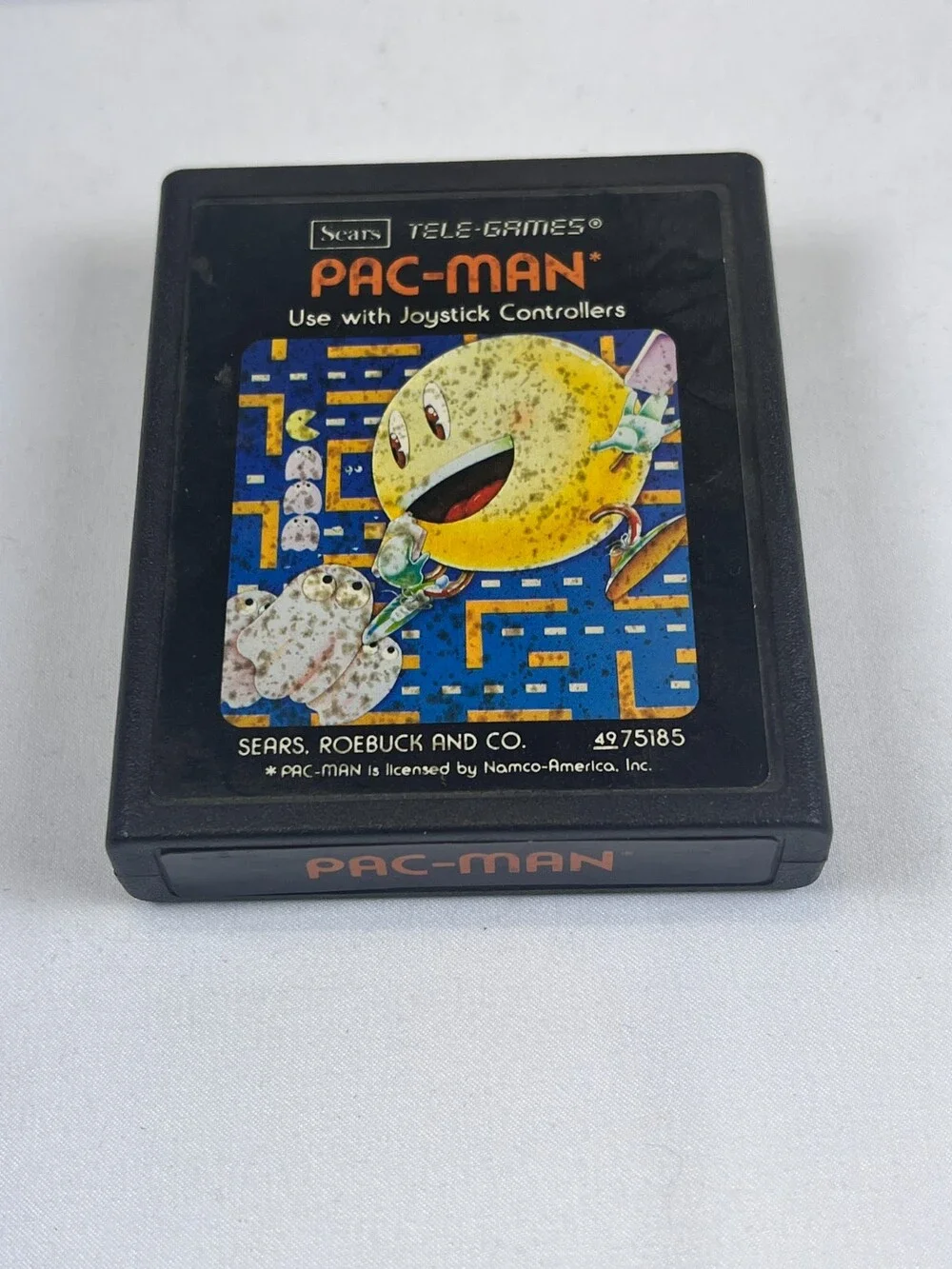 Vintage Pac-Man Atari 2600 Video Game Cartridge 49 75185 Untested